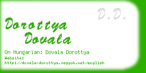 dorottya dovala business card